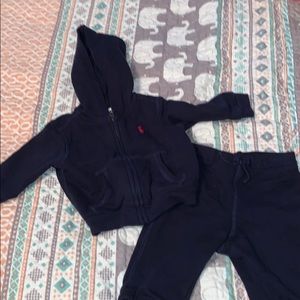 Polo baby jacket and pants set